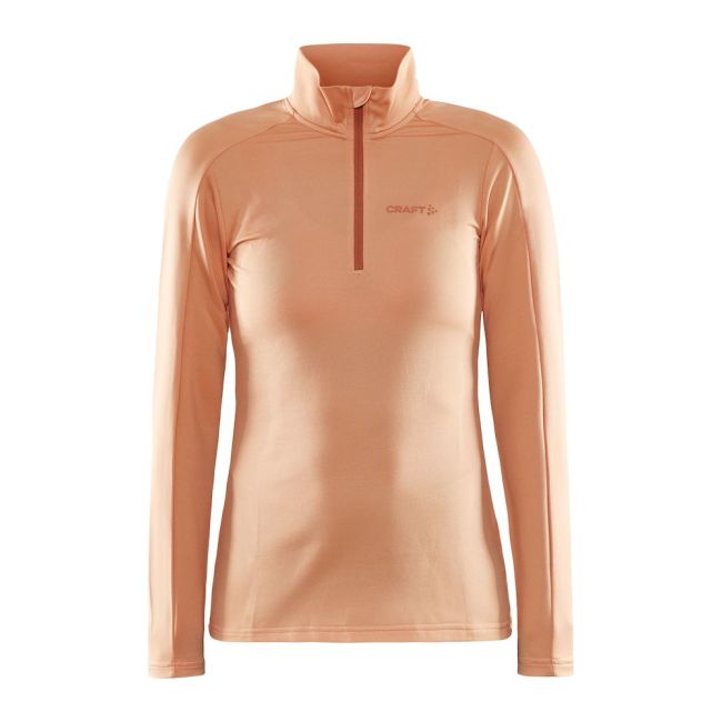Craft Core Gain Midlayer W – Bluză strat intermediar cu fermoar scurt - Portocaliu