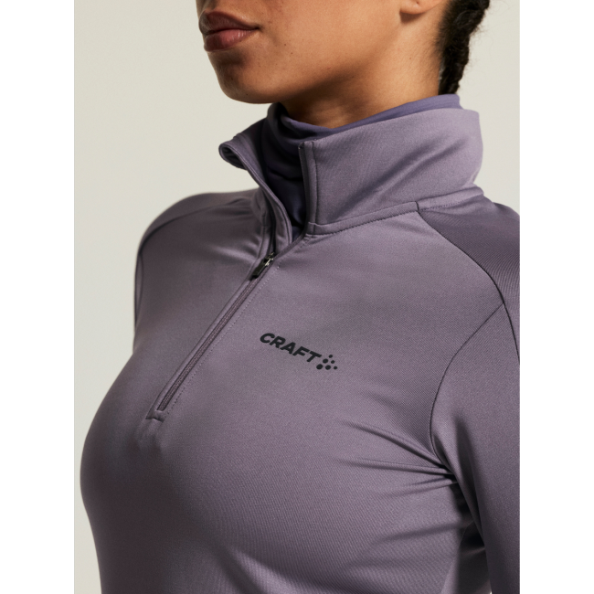 Craft Core Gain Midlayer W – Bluză strat intermediar cu fermoar scurt - Mov