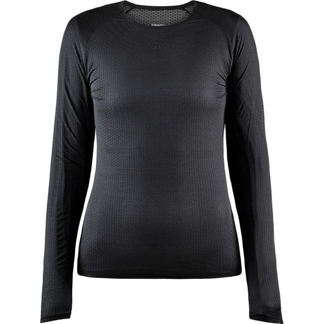 Craft Active Nanoweight LS W – Bluză strat de bază ultraușoară - Negru (999000)