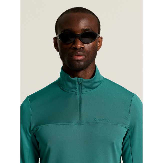 Craft Core Gain Midlayer – Bluză strat intermediar cu fermoar scurt - Verde