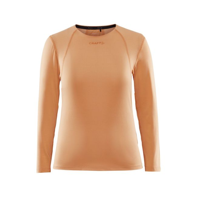 Craft ADV Essence LS Tee W – Bluză tehnică cu mânecă lungă - Portocaliu (582000)
