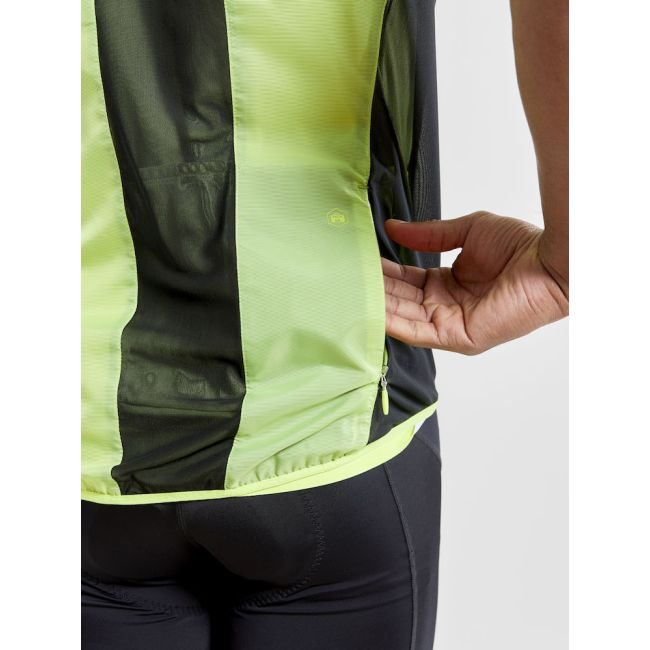 Craft ADV Essence Light Wind Vest – Vestă de vânt ultraușoară de ciclism - Galben