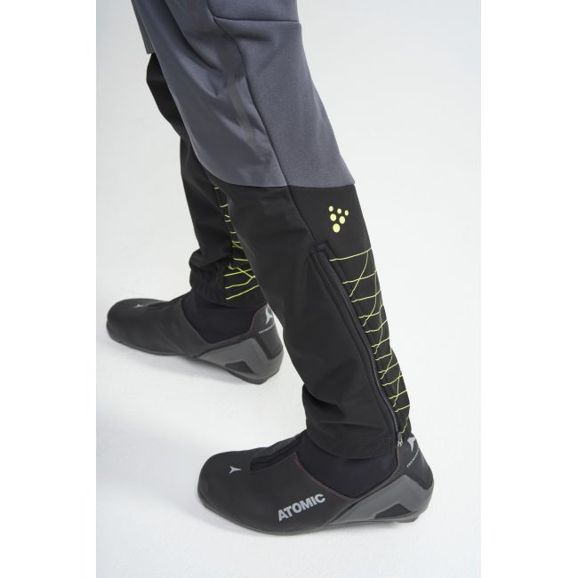 Craft Storm Balance Tights – Pantaloni de schi fond calzi - Gri cu galben
