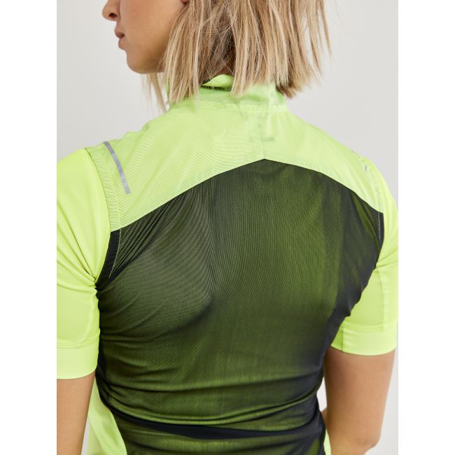 Craft ADV Essence Light Wind Vest W – Vestă de vânt ultraușoară de ciclism - Galben