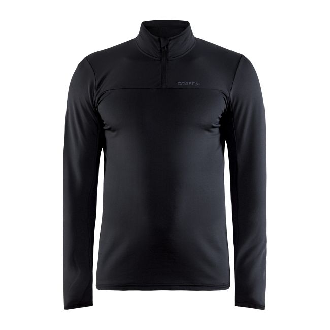Craft Core Gain Midlayer – Bluză strat intermediar cu fermoar scurt - Negru