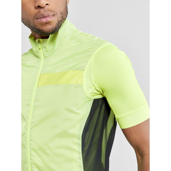 Craft ADV Essence Light Wind Vest – Vestă de vânt ultraușoară de ciclism - Galben