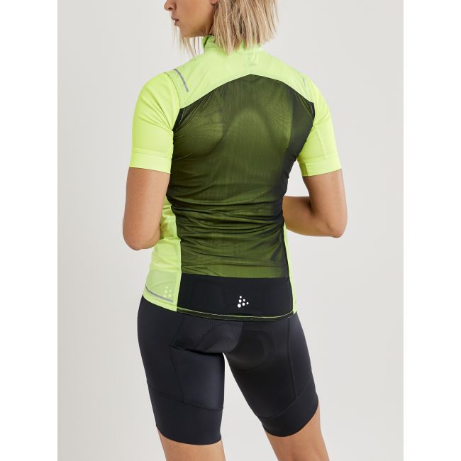 Craft ADV Essence Light Wind Vest W – Vestă de vânt ultraușoară de ciclism - Galben
