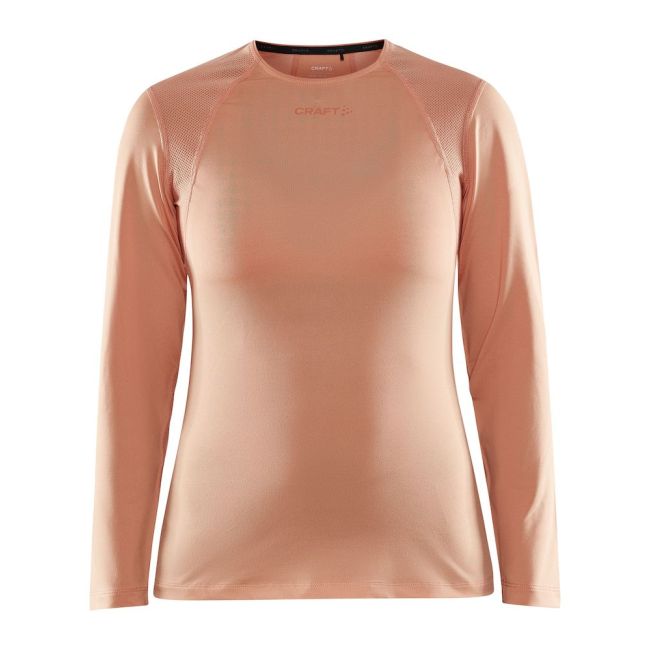 Craft ADV Essence LS Tee W – Bluză tehnică cu mânecă lungă - Portocaliu (716000)