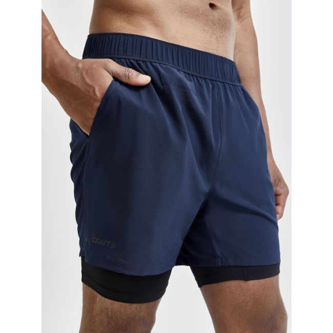 Craft ADV Essence 2-IN-1 Stretch Shorts – Pantaloni scurți de antrenament 2 în 1 - Albastru închis