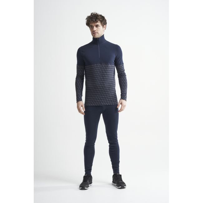 Craft Merino 240 Pants – Pantaloni strat de bază din merinos - Albastru închis