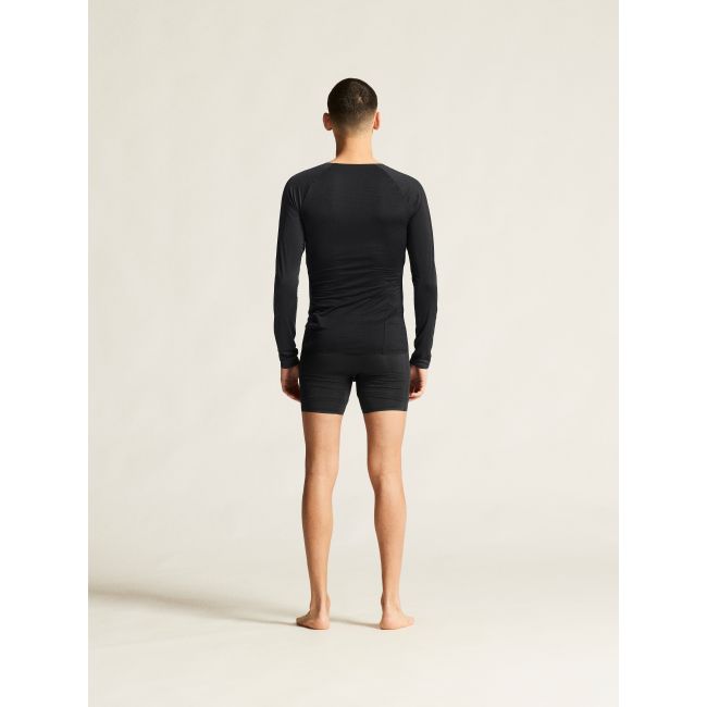 Craft Active Nanoweight LS – Bluză strat de bază ultraușoară - Negru