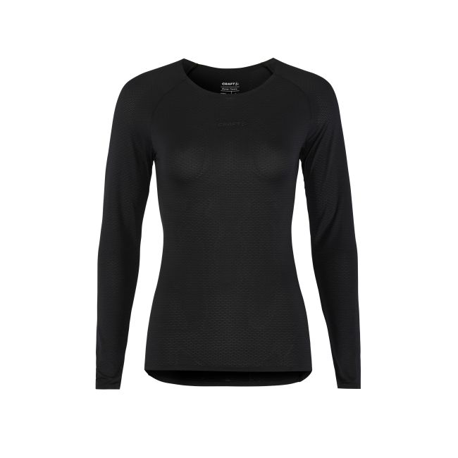 Craft Active Nanoweight LS W – Bluză strat de bază ultraușoară - Negru (9999)