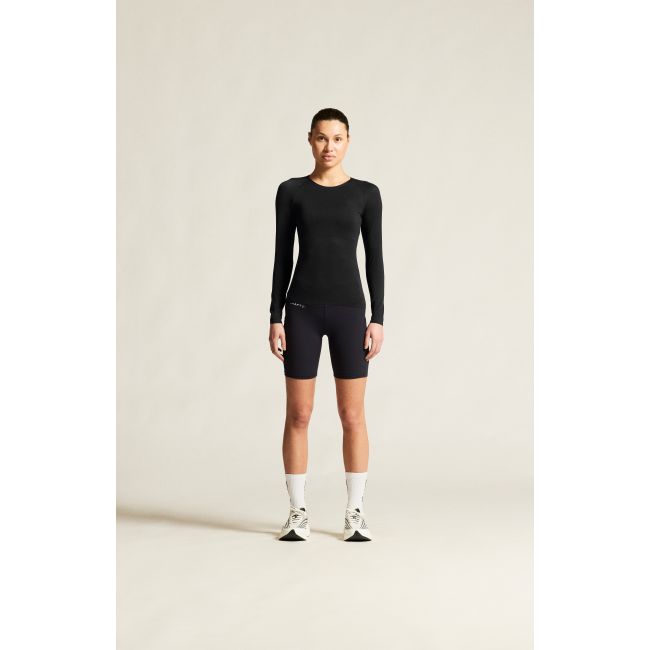 Craft Active Nanoweight LS W – Bluză strat de bază ultraușoară - Negru (9999)
