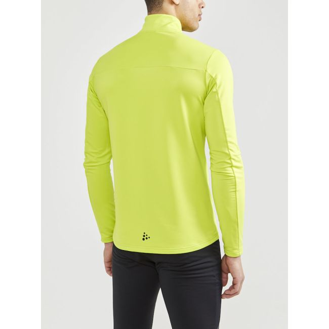 Craft Core Gain Midlayer – Bluză strat intermediar cu fermoar scurt - Galben