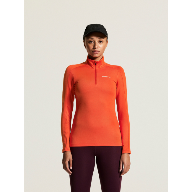 Craft Core Gain Midlayer W – Bluză strat intermediar cu fermoar scurt - Roșu
