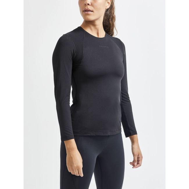 Craft ADV Essence LS Tee W – Bluză tehnică cu mânecă lungă - Negru