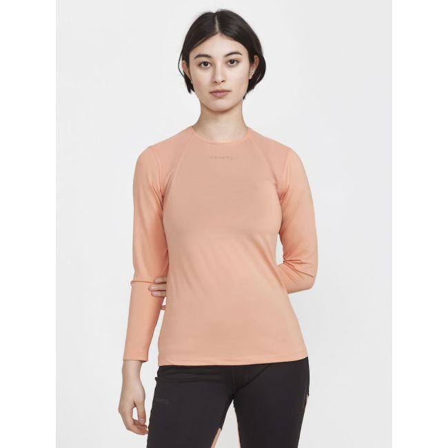 Craft ADV Essence LS Tee W – Bluză tehnică cu mânecă lungă - Portocaliu (716000)