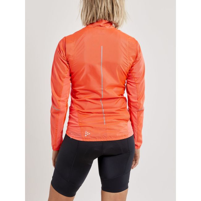 Craft ADV Essence Light Wind Jacket W – Geacă de vânt ultraușoară de ciclism - Portocaliu
