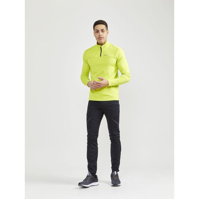 Craft Core Gain Midlayer – Bluză strat intermediar cu fermoar scurt - Galben