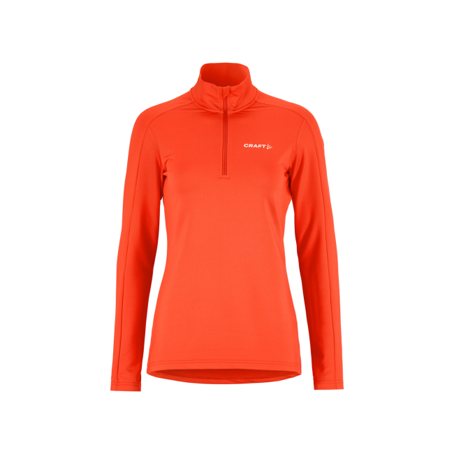 Craft Core Gain Midlayer W – Bluză strat intermediar cu fermoar scurt - Roșu