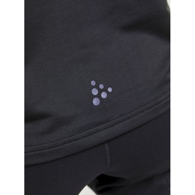 Craft Core Gain Midlayer W – Bluză strat intermediar cu fermoar scurt - Negru