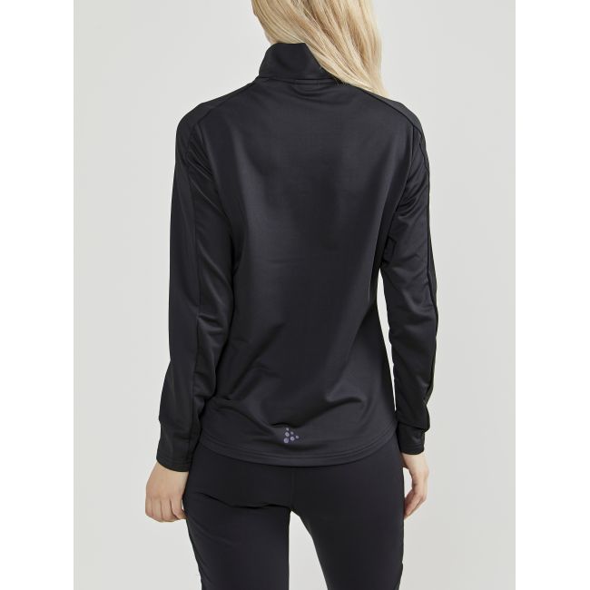 Craft Core Gain Midlayer W – Bluză strat intermediar cu fermoar scurt - Negru