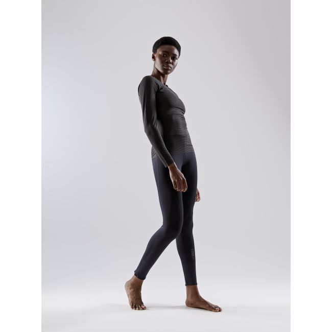 Craft Active Nanoweight LS W – Bluză strat de bază ultraușoară - Negru (999000)