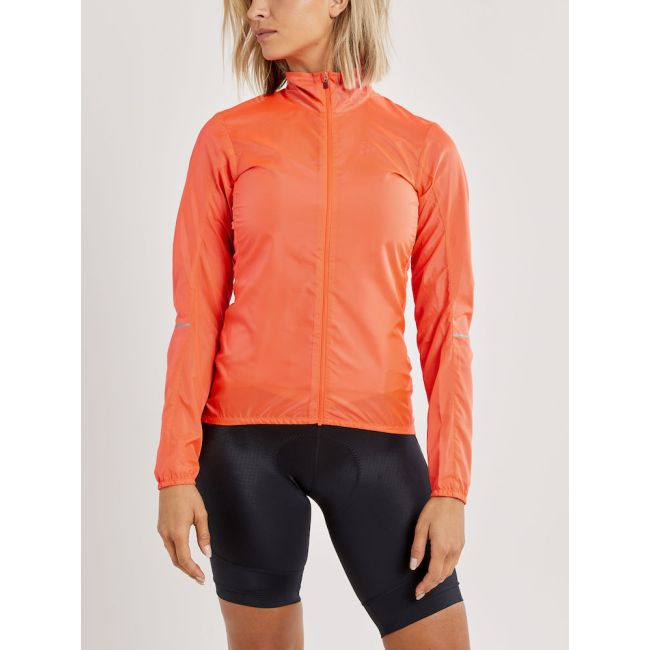 Craft ADV Essence Light Wind Jacket W – Geacă de vânt ultraușoară de ciclism - Portocaliu