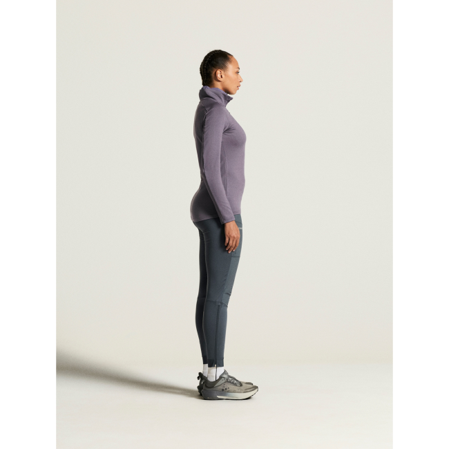 Craft Core Gain Midlayer W – Bluză strat intermediar cu fermoar scurt - Mov
