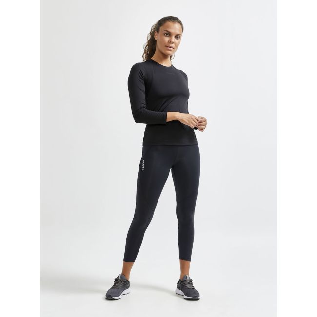Craft ADV Essence LS Tee W – Bluză tehnică cu mânecă lungă - Negru