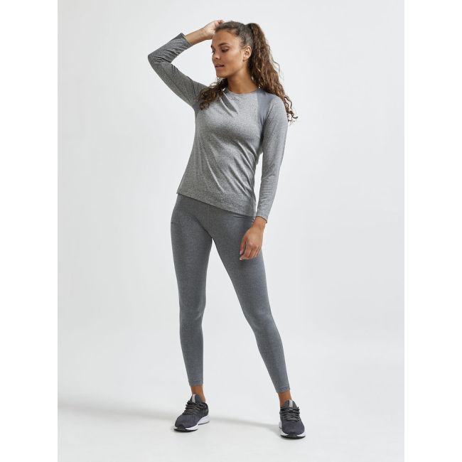 Craft ADV Essence LS Tee W – Bluză tehnică cu mânecă lungă - Gri închis