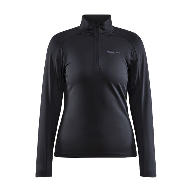 Craft Core Gain Midlayer W – Bluză strat intermediar cu fermoar scurt - Negru