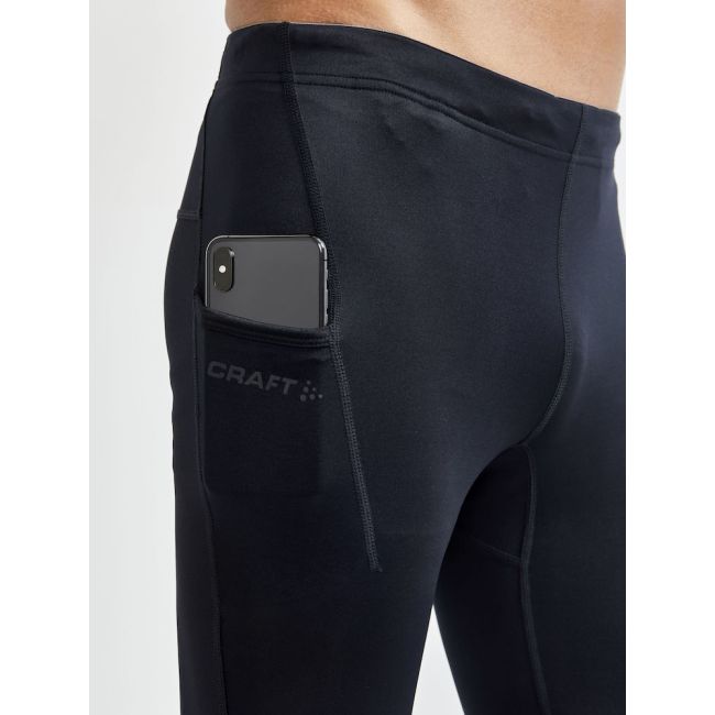 Craft ADV Essence Zip Tights – Colanți de antrenament cu fermoar - Negru