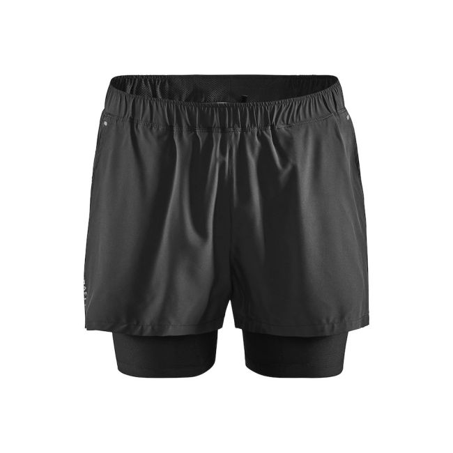 Craft ADV Essence 2-IN-1 Stretch Shorts – Pantaloni scurți de antrenament 2 în 1 - Negru