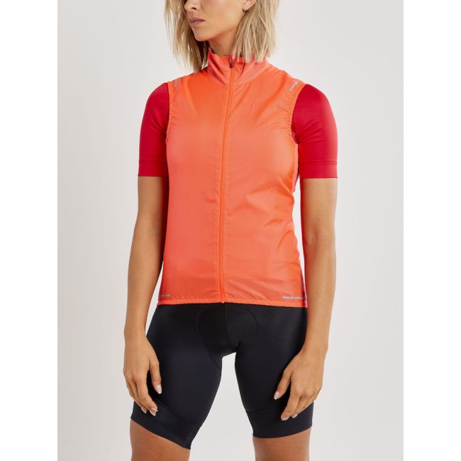 Craft ADV Essence Light Wind Vest W – Vestă de vânt ultraușoară de ciclism - Portocaliu