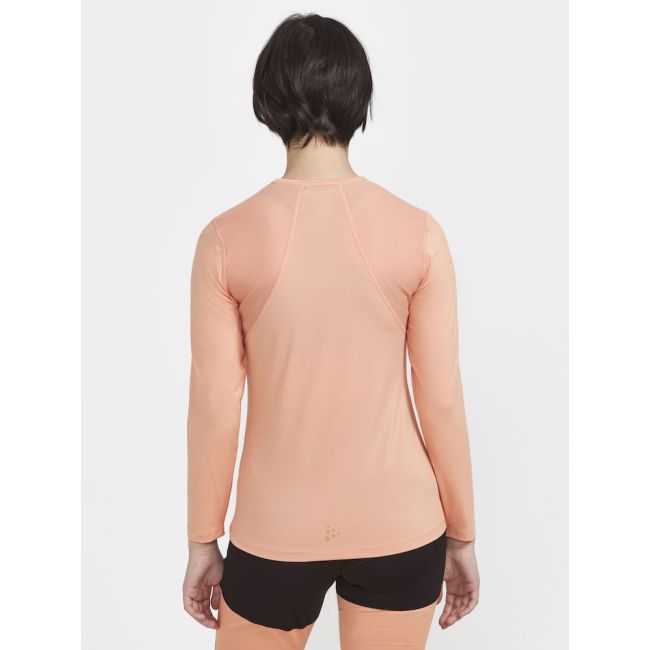 Craft ADV Essence LS Tee W – Bluză tehnică cu mânecă lungă - Portocaliu (716000)