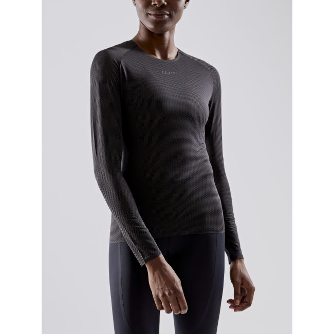 Craft Active Nanoweight LS W – Bluză strat de bază ultraușoară - Negru (999000)