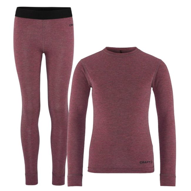 Craft Core Wool Merino Set Junior – Set strat de bază cu lână merinos pentru copii - Roz