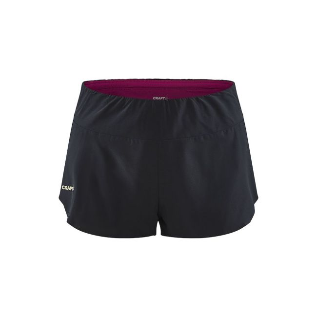 Craft PRO Hypervent Split Shorts W – Pantaloni scurți de concurs cu șliț - Negru cu roz