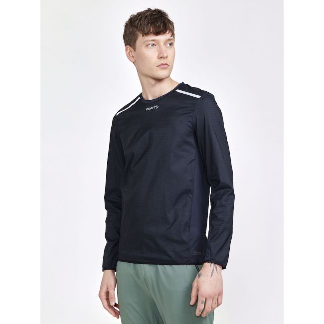 Craft PRO Hypervent LS Wind Top – Bluză de alergare ultraușoară anti-vânt - Negru