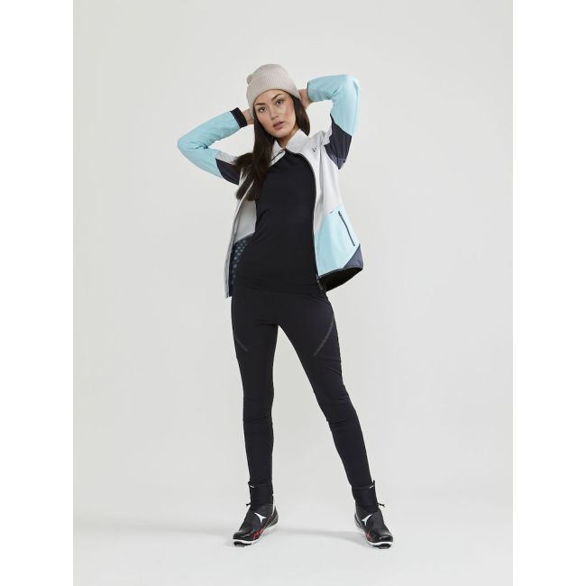 Craft Glide Wind Tights W – Colanți softshell izolați de schi fond - Negru