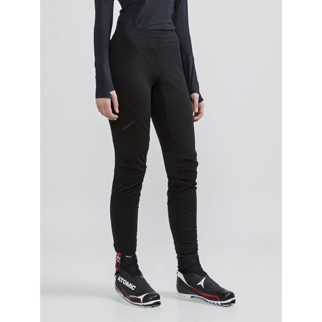 Craft Glide FZ Pants W – Pantaloni softshell cu fermoar lateral întreg - Negru