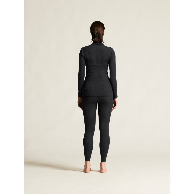 Craft Active Extreme X Zip LS W – Bluză strat de bază cu fermoar scurt - Negru
