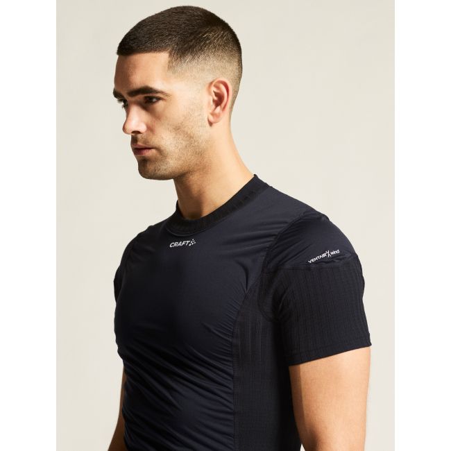Craft Active Extreme X Wind SS – Tricou strat de bază cu protecție anti-vânt - Negru