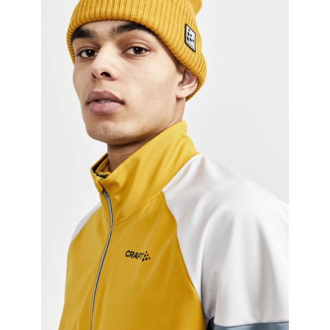 Craft Glide Block Jacket – Geacă softshell de schi fond - Albastru cu galben