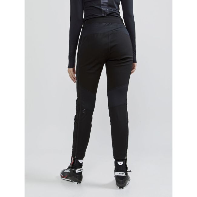 Craft Glide FZ Pants W – Pantaloni softshell cu fermoar lateral întreg - Negru