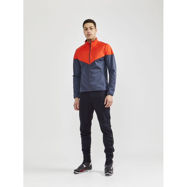 Craft Glide Block Jacket – Geacă softshell de schi fond - Portocaliu