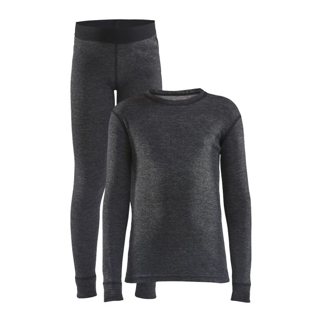 Craft Core Wool Merino Set Junior – Set strat de bază cu lână merinos pentru copii - Negru