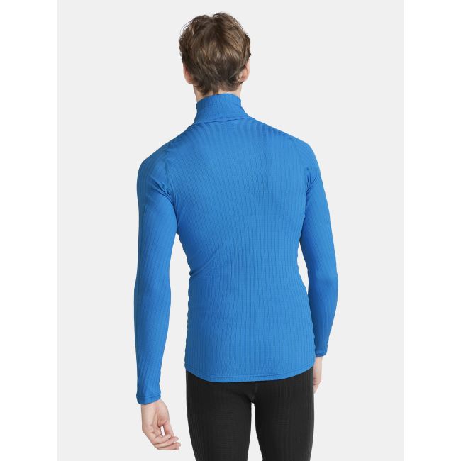 Craft Active Extreme X Zip LS – Bluză strat de bază cu fermoar scurt - Albastru