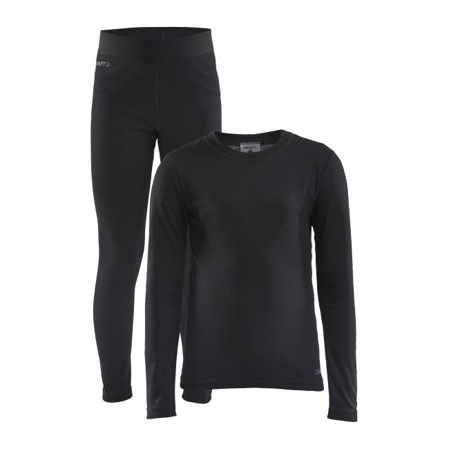 Craft Core Warm Baselayer Set Junior – Set strat de bază cald pentru copii - Negru